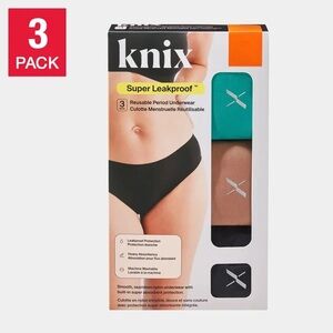 Knix super Leakproof period menstruation reuseable Underwear 3-Pack L